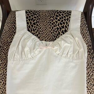 With Jean Ivory Top with Blush Accent